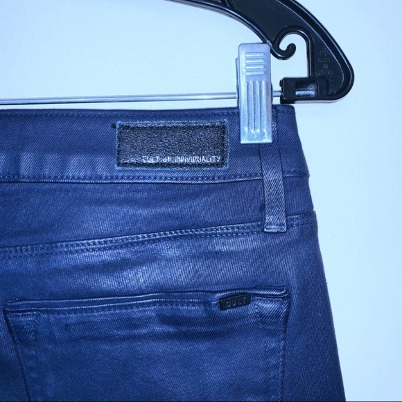 EUC Cult of Individuality Moto Mid Rise Coated Jeans - Picture 7 of 9